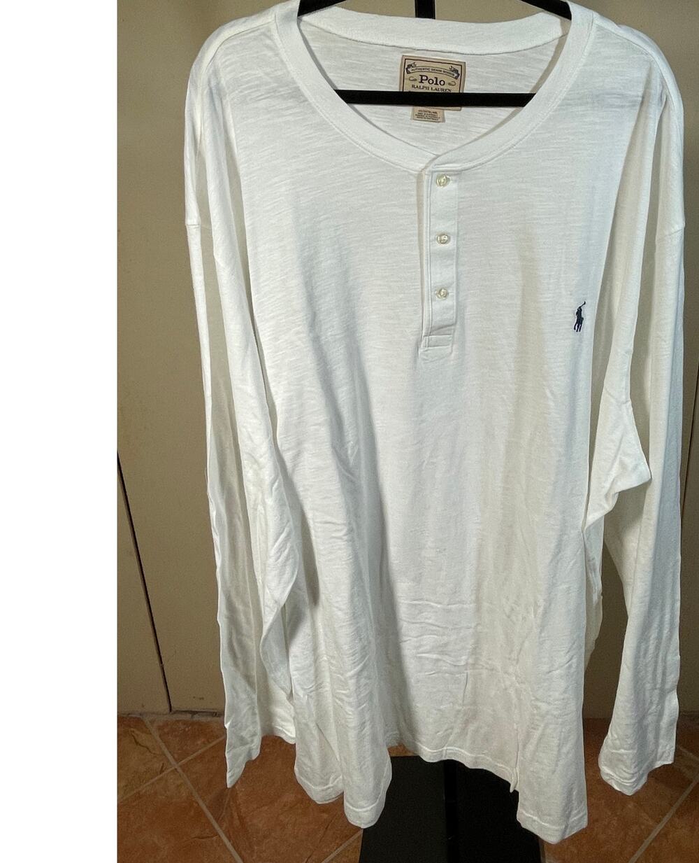 Polo Ralph Lauren Slub Jersey Henley Shirt Size 4XLT